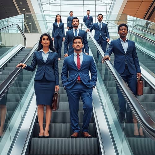 Diverse Business Professionals Defying Odds for Success