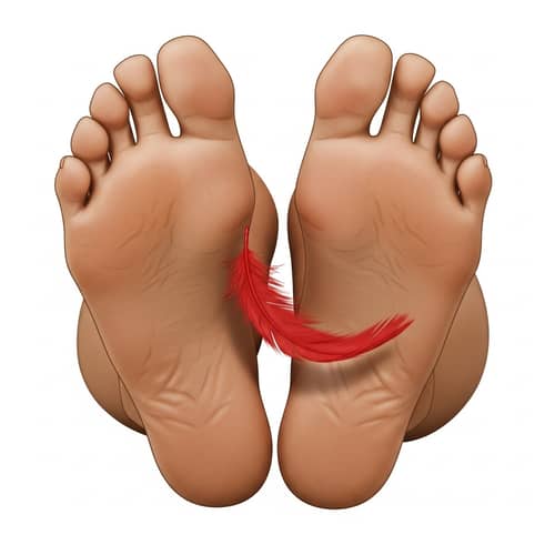 Female Feet Soles Depiction | Medium Brown Skin with True Textures