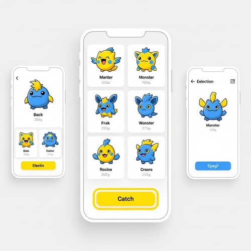 Pikashow App - Vibrant & Minimalist Cartoon Creature Viewer