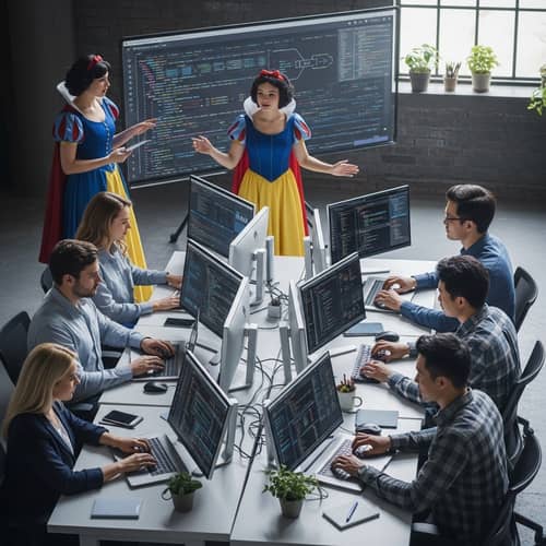 Snow White Leads 8 Developers in Tech Adventure