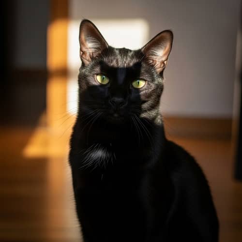 Cat with Shadow on Head