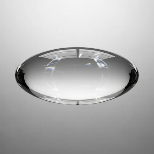 Ethereal Glass Ellipsoid: Intricate Light Patterns
