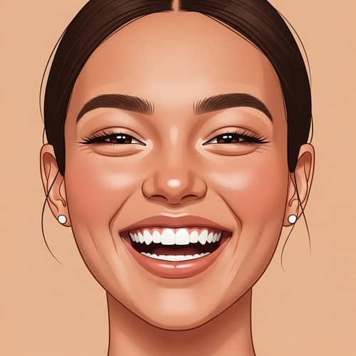 Joyful and Radiant 'Happy Face' Displaying Genuine Happiness