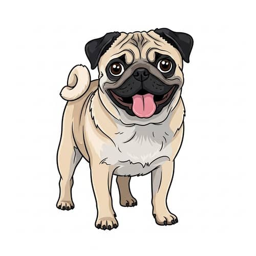 Adorable Pug Dog: Characteristics, Colors, and Happiness