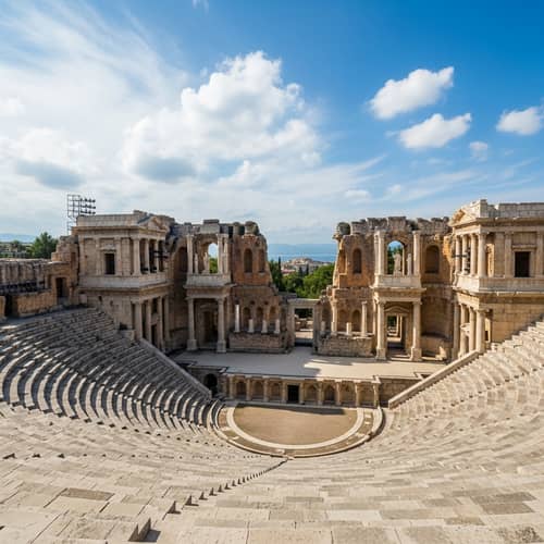 Ancient Roman Theater with Greek Architectural Influence