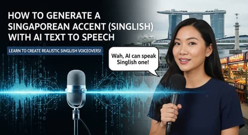 Generate a Singaporean Accent with AI Text to Speech Generate a Singaporean Accent with AI Text to Speech
