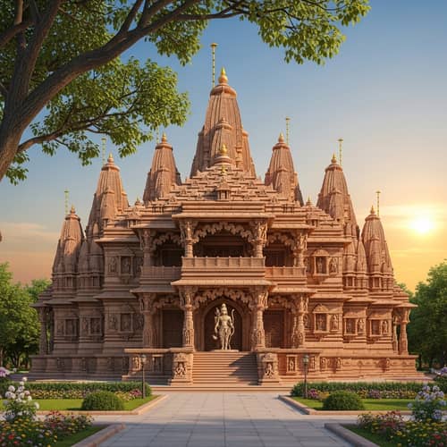 Stunning Ram Mandir: Grand Hindu Temple Architecture