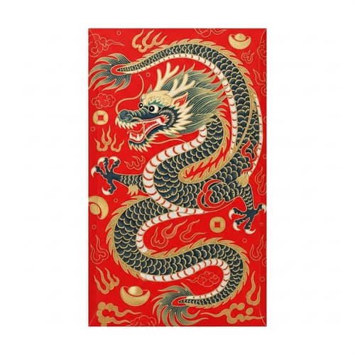 Chinese Dragon Year Red Envelope - Year of the Dragon Festivities