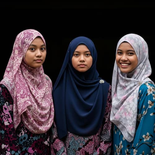 Malaysian Students in Hijabs: Curiosity, Determination & Joy