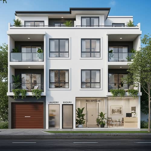Modern 2-Storey Apartment Building Design
