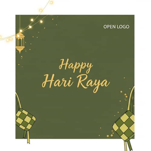 Simple & Cosy Hari Raya Greeting Post