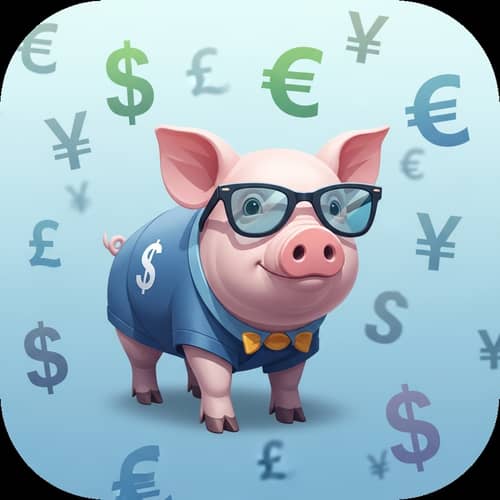 Creative Pig Currency Exchange Icon | Trustworthy Design