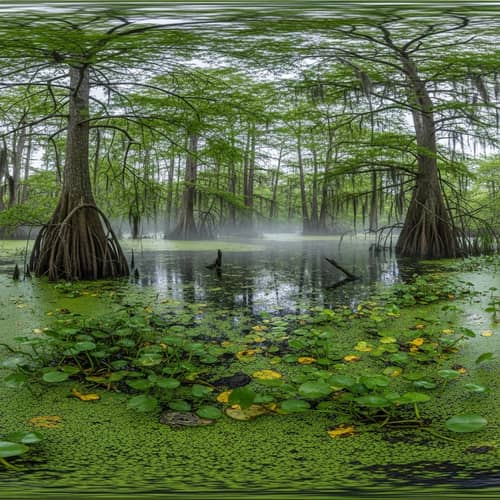 Mysterious Swamp: 360-Degree Enchantment