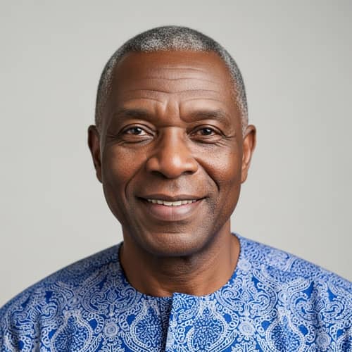 Middle-Aged Black Man: Aura of Quiet Strength & Dignity