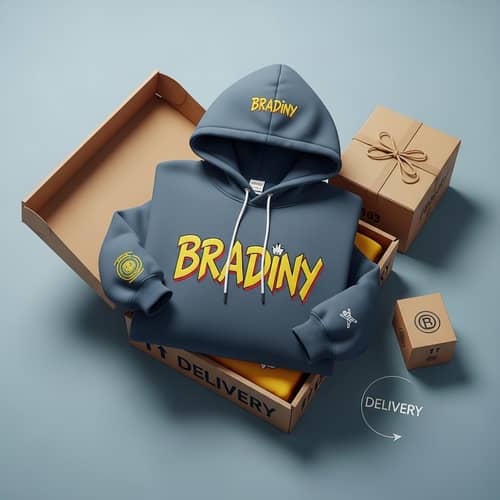 Creative Hoodie Merch for Unique Delivery Experience