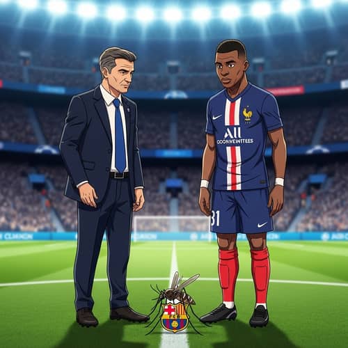 Epic PSG Rivalry Animation Featuring Luiz Enrique & Dembélé