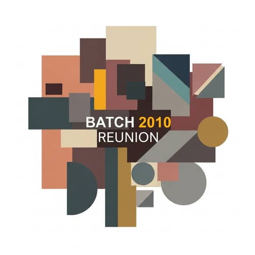 Geometric Tshirt Design for High School Reunion Batch 2010