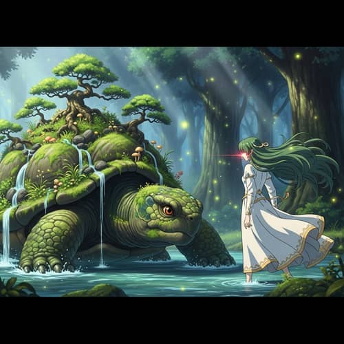 Epic Torterra vs Gardevoir in Anime Style