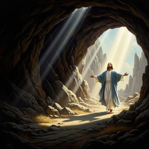 Divine Figure Resurrection - Symbol of Hope and Vitality