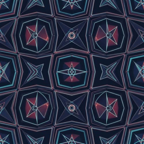Futuristic Abstract Geometric Patterns Showcase