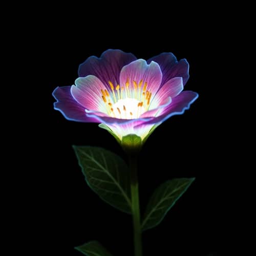 Radiant Glow in the Dark Flower - Mesmerising Neon Petals