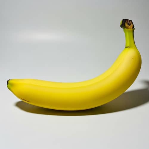 Fresh Ripe Banana with Smooth Yellow Peel