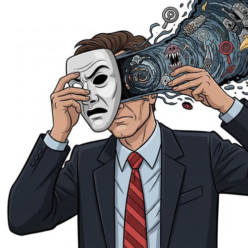 Unmasking Deceit: Revealing Dark Secrets with Symbolic Imagery