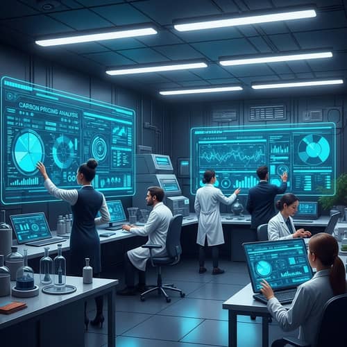 Futuristic Science Lab | Carbon Pricing Analysis Technology