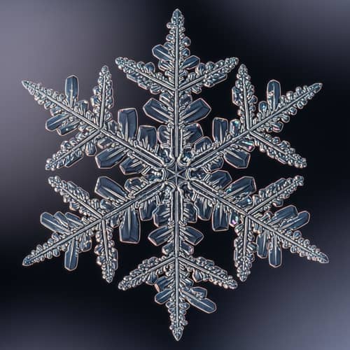 Exquisite Geometric Snowflake Patterns with Subtle Colors