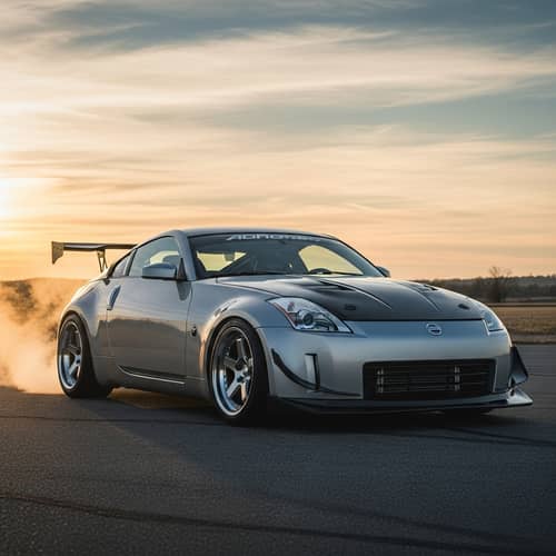 Custom Nissan 350Z - Aerodynamic Body Kit, Rear Spoiler, and More