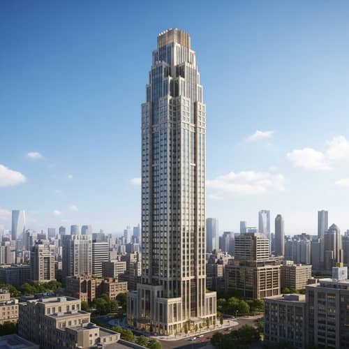 Feminine & Prestigious Skyscraper Design Tower | Elegant & Practical