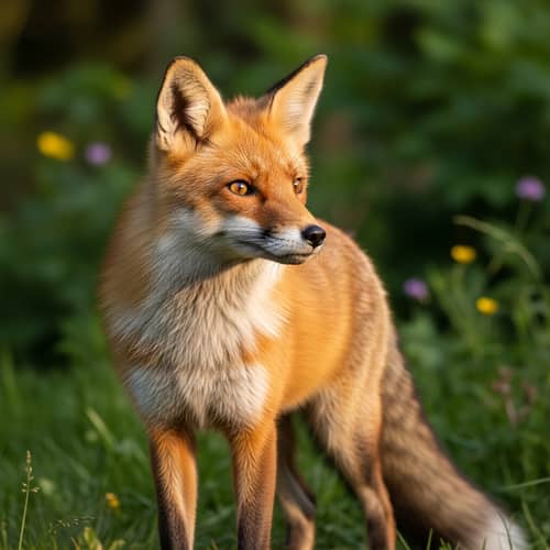 Inquisitive 'Le Renard' Fox with Bright Eyes in Wild European Habitat