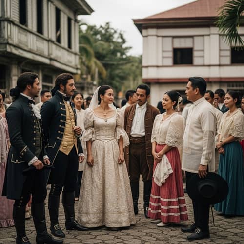 Spanish Colonial Meeting in 19th Century Philippines