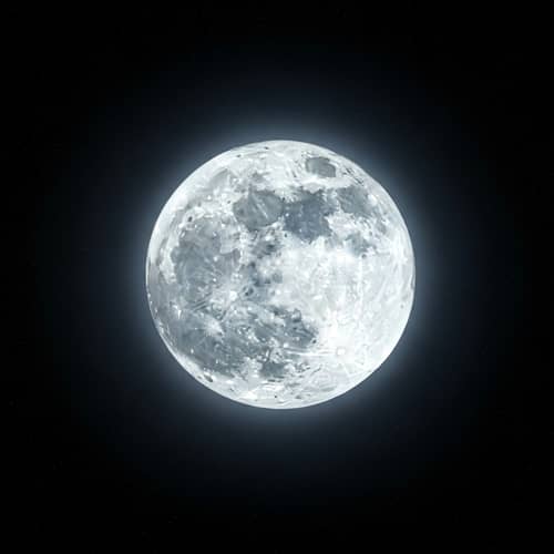 Ethereal Moonlit Night | Celestial Beauty in Dark Sky