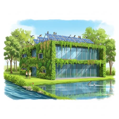 Sustainable Green Architecture Concept | Modern Eco Building Design