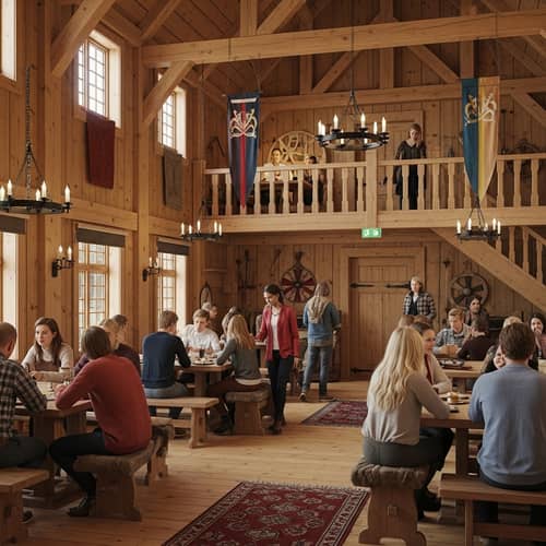 House of Wolf - Viking-Era Common Room with Scandinavian Vibes