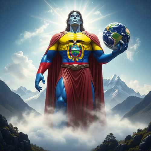 Colossal Titan Embodying the Spirit of Ecuador