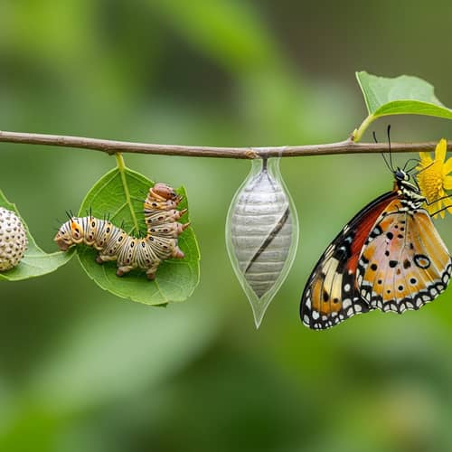 Metamorphosis: Egg to Butterfly - Life's Natural Transformation