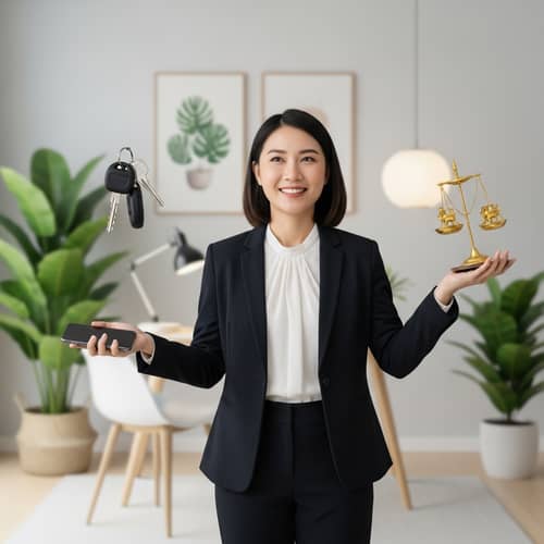 Asian Woman Entrepreneur Balancing Work and Spirituality