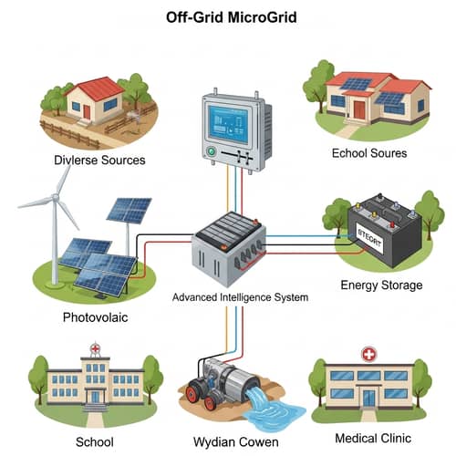Off-Grid Microgrid System Components for Energy Management