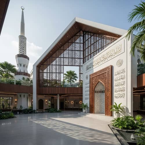 Unique Mosque and Prayer Room Design in Plentong