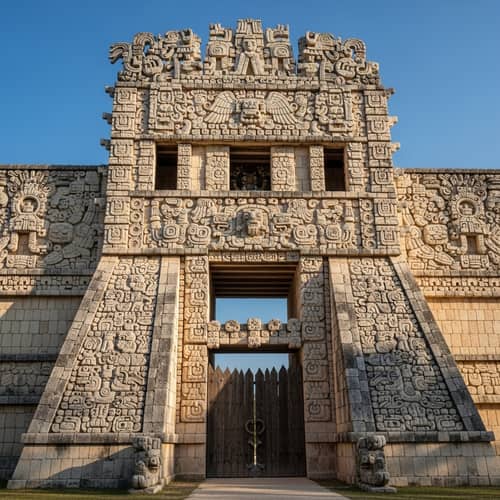 Maya Architecture Inspired Grand Gate Design