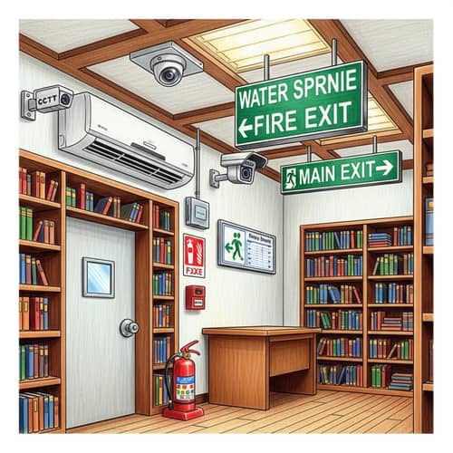 Intricately Designed 3D Library with Safety Features