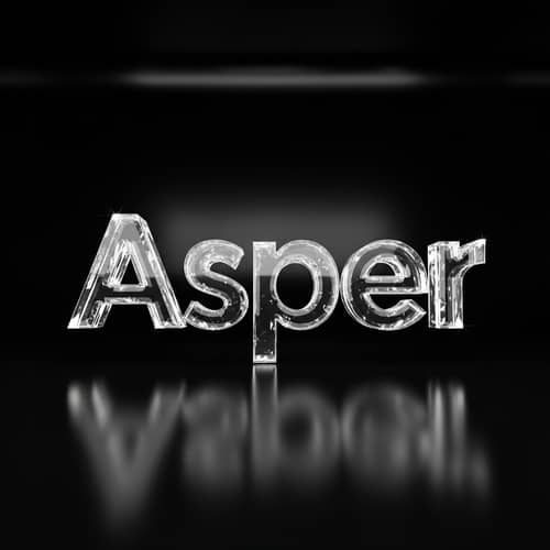 Asper Crystal: Shimmering Radiance in Dark Elegance