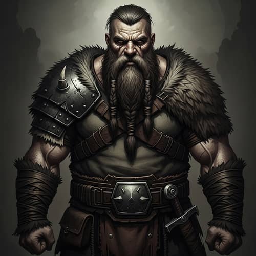 Grimdark Barbarian Illustration: Intimidating & Powerful