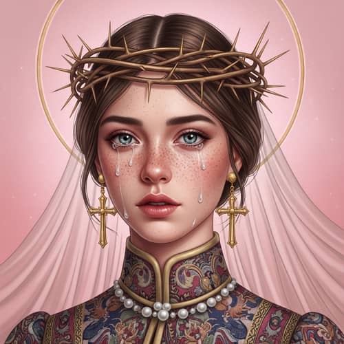 Digital Portrait of a Mystical Young Woman