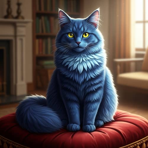 Blue Cat - Unique and Playful Feline