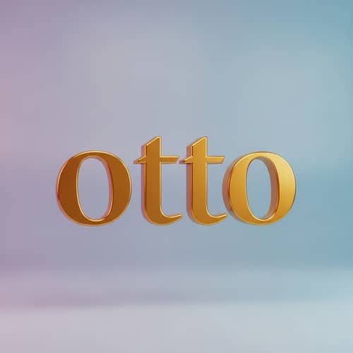 Golden Number Eight Display | Italian 'Otto'