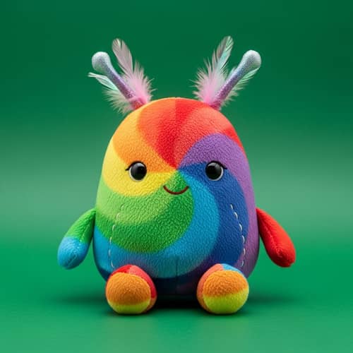 Rainbow-colored Children's Soft Toy | Imaginative Design