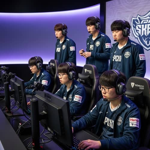 Top Korean Esports Team: Five Members in Uniform